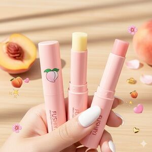 Peach flavored Lip Balm Set